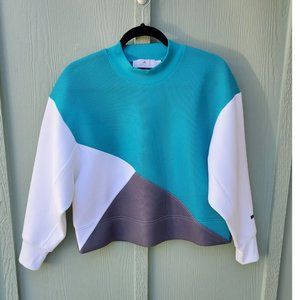 Adidas x Stella McCartney neoprene colorblock sweatshirt Sz. M